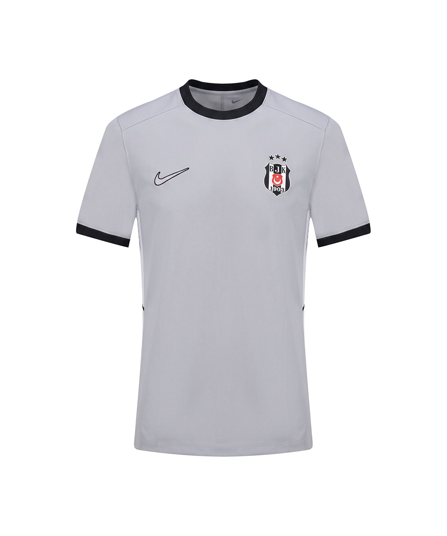 Nike Beşiktaş Trainings-T-Shirt in Grau 26-27 FZ9754-012