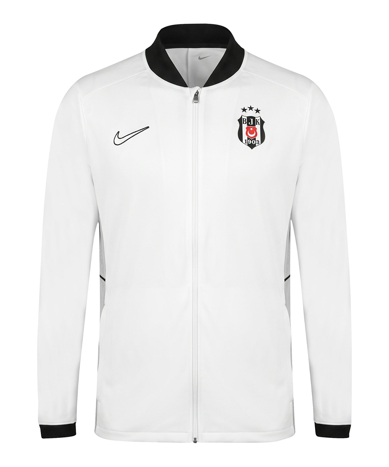 Nike Beşiktaş Trainings-Sweatshirt mit Reißverschluss in Weiß 26-27 FZ9824-100